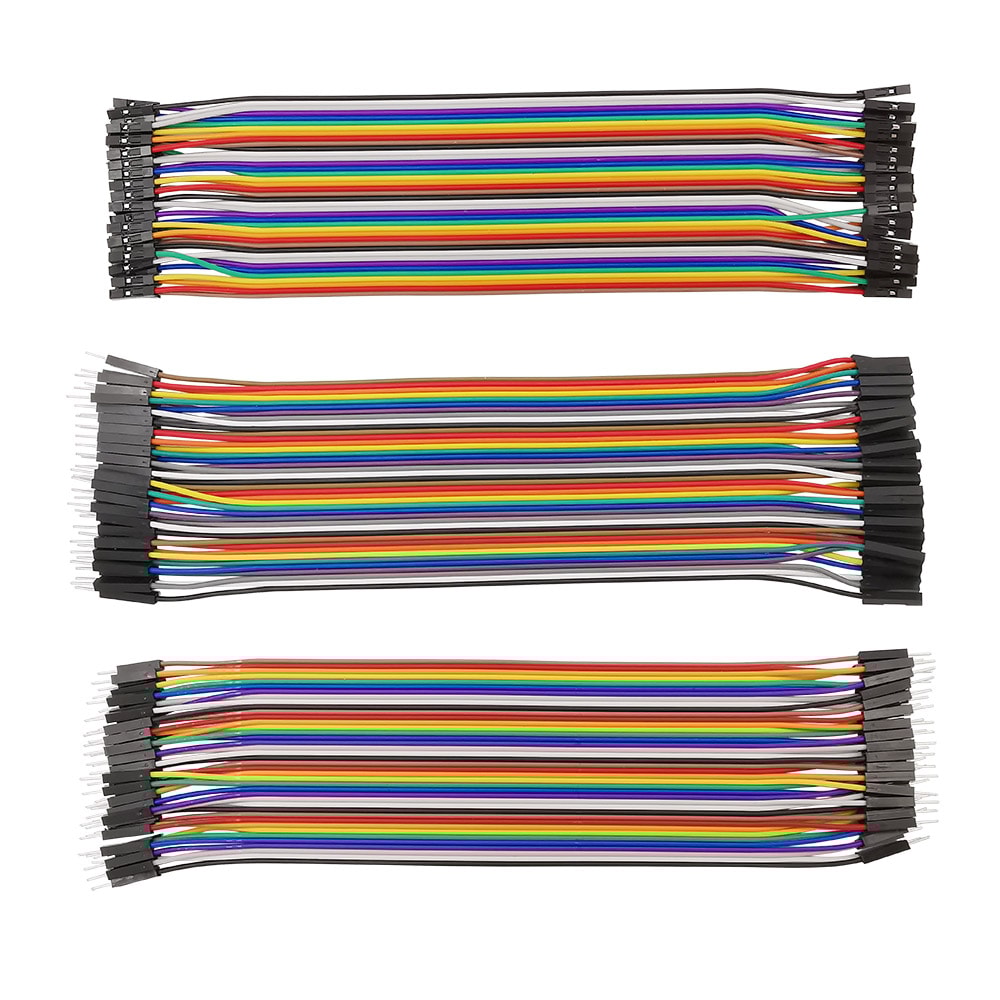 Breadboard Jumper Cable for Arduino DIY Male to Male/Female to Female/Male to Female Ribbon Cable, Versatile