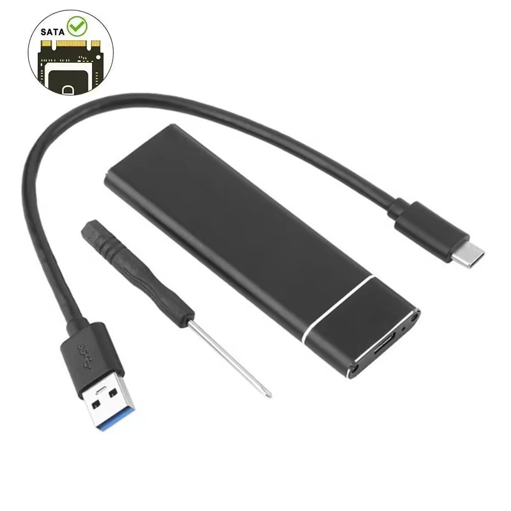 SSD Case USB Gen External Enclosure Supports NVMe SATA SSDs 6