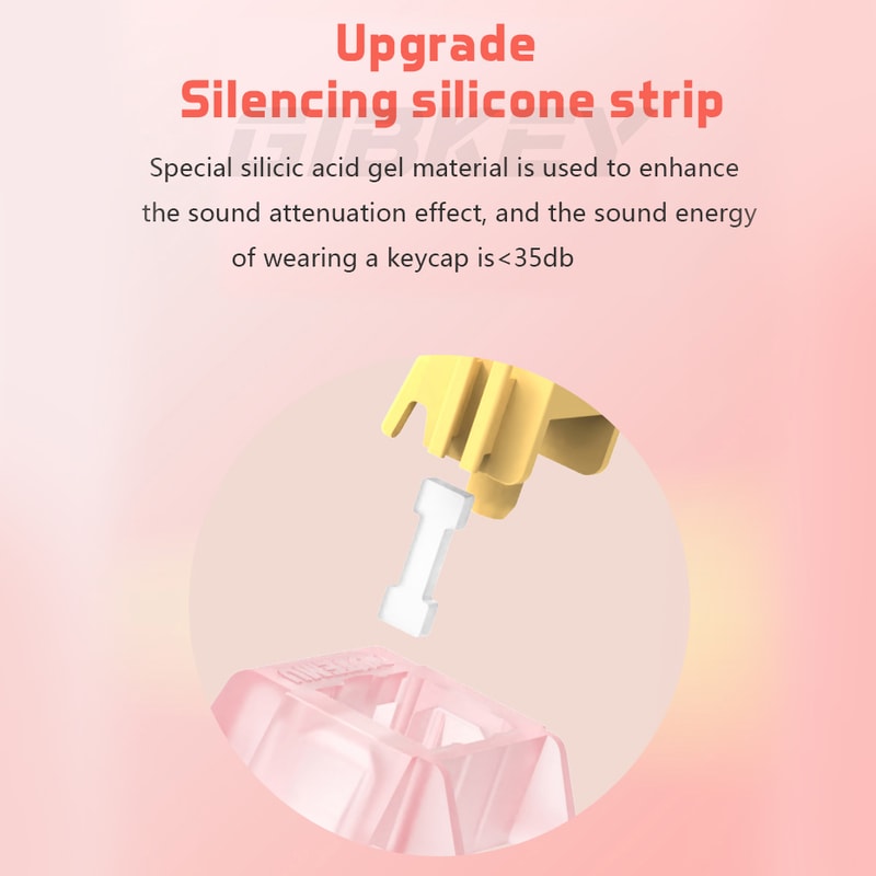 Silent Peach Pre Lubed Linear Switches For Mechanical Keyboard Pin Hot Swap Quiet Typing 1