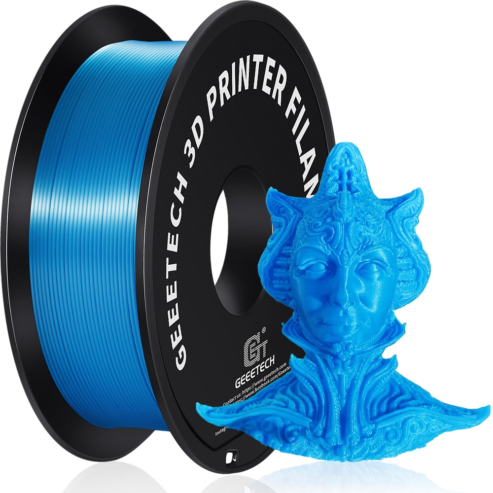 Silk PLA Filament Spool Premium 3D Printer Filament For Smooth Glossy Prints 4