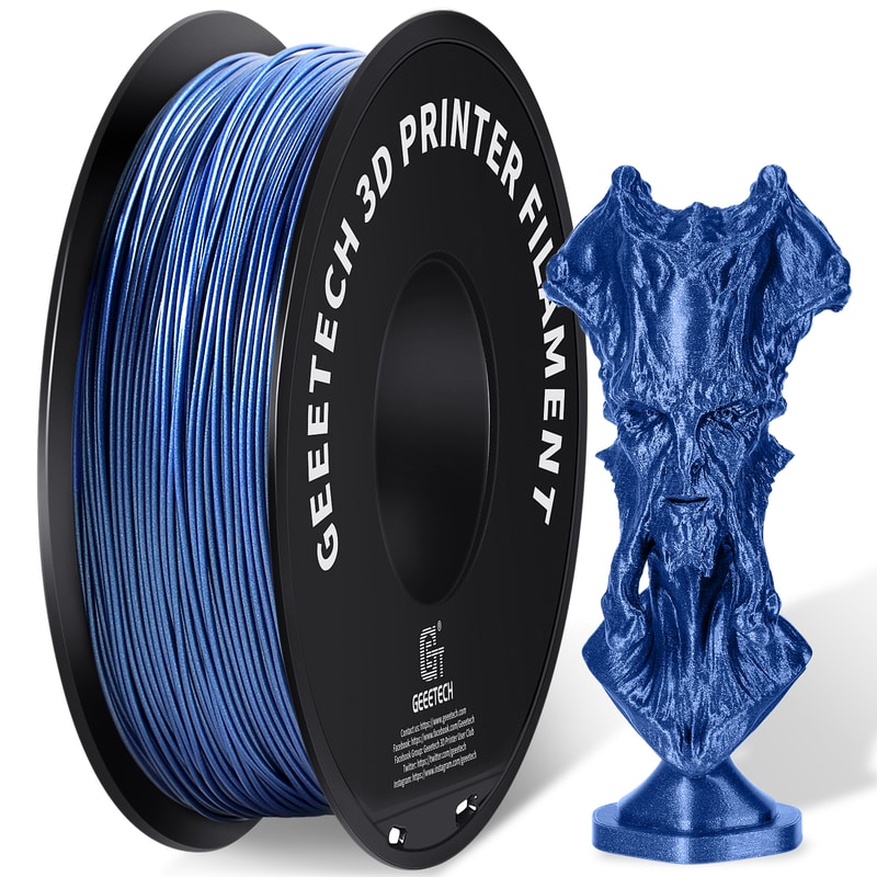 Silk PLA Filament Spool Premium 3D Printer Filament For Smooth Glossy Prints 6
