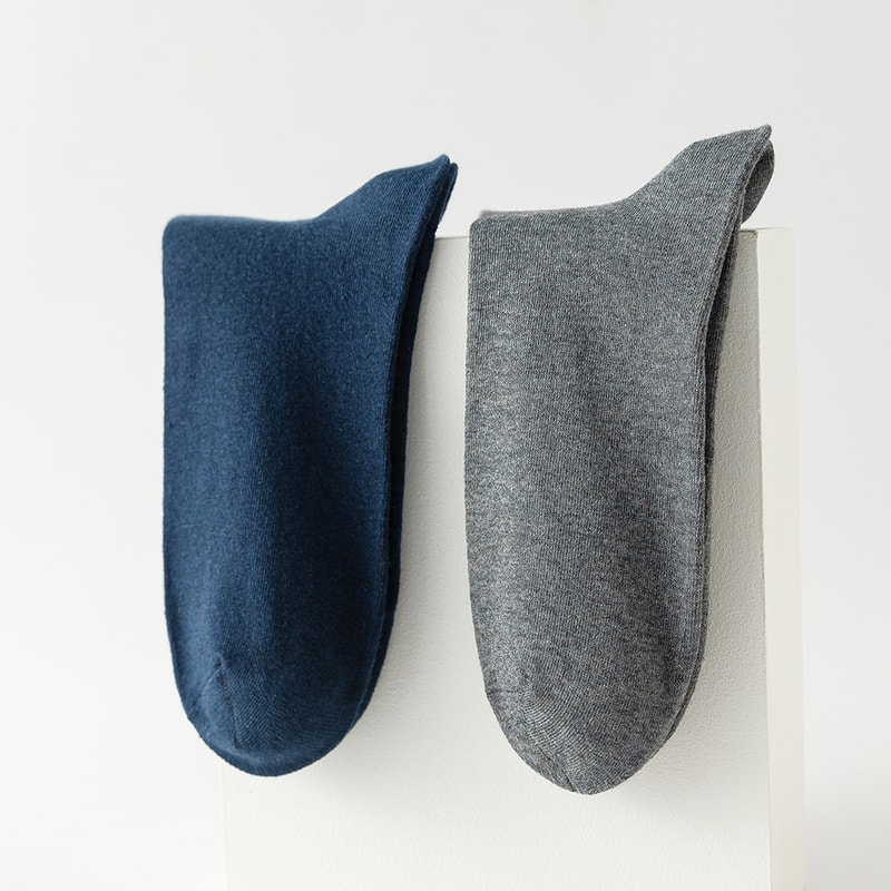 Premium Mens Cotton Socks Soft Breathable Business Socks Comfortable Dress Socks For Daily Wear 2