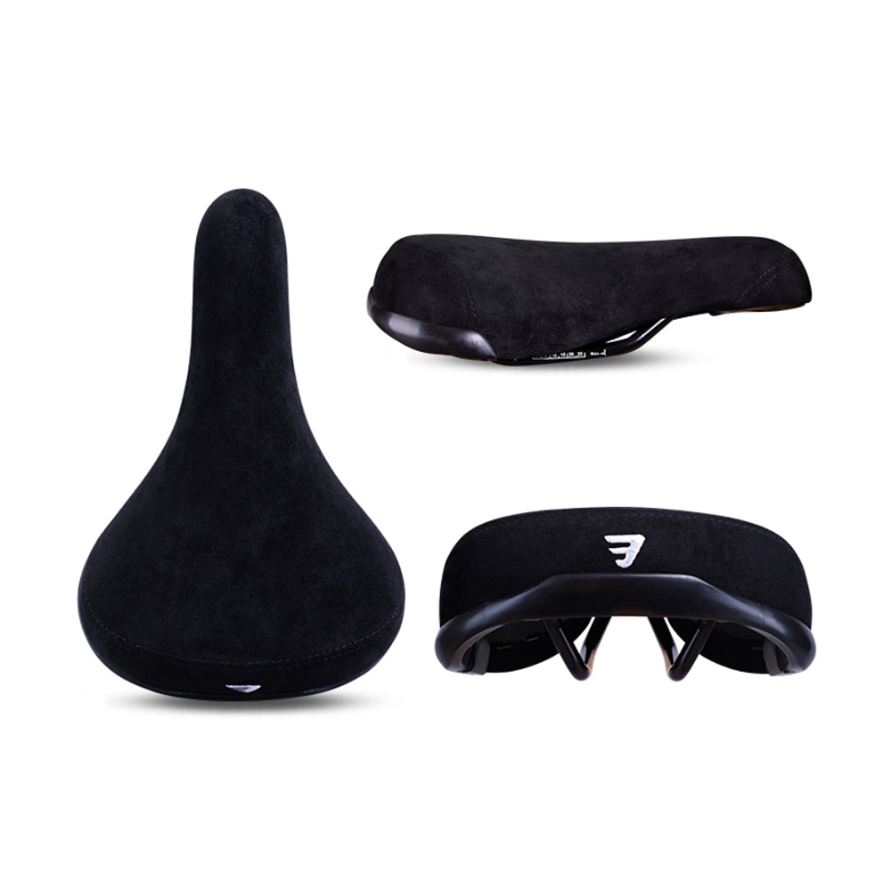 Premium Bicycle Saddle With Embroidered Logo Comfortable Rail Bike Seat 5