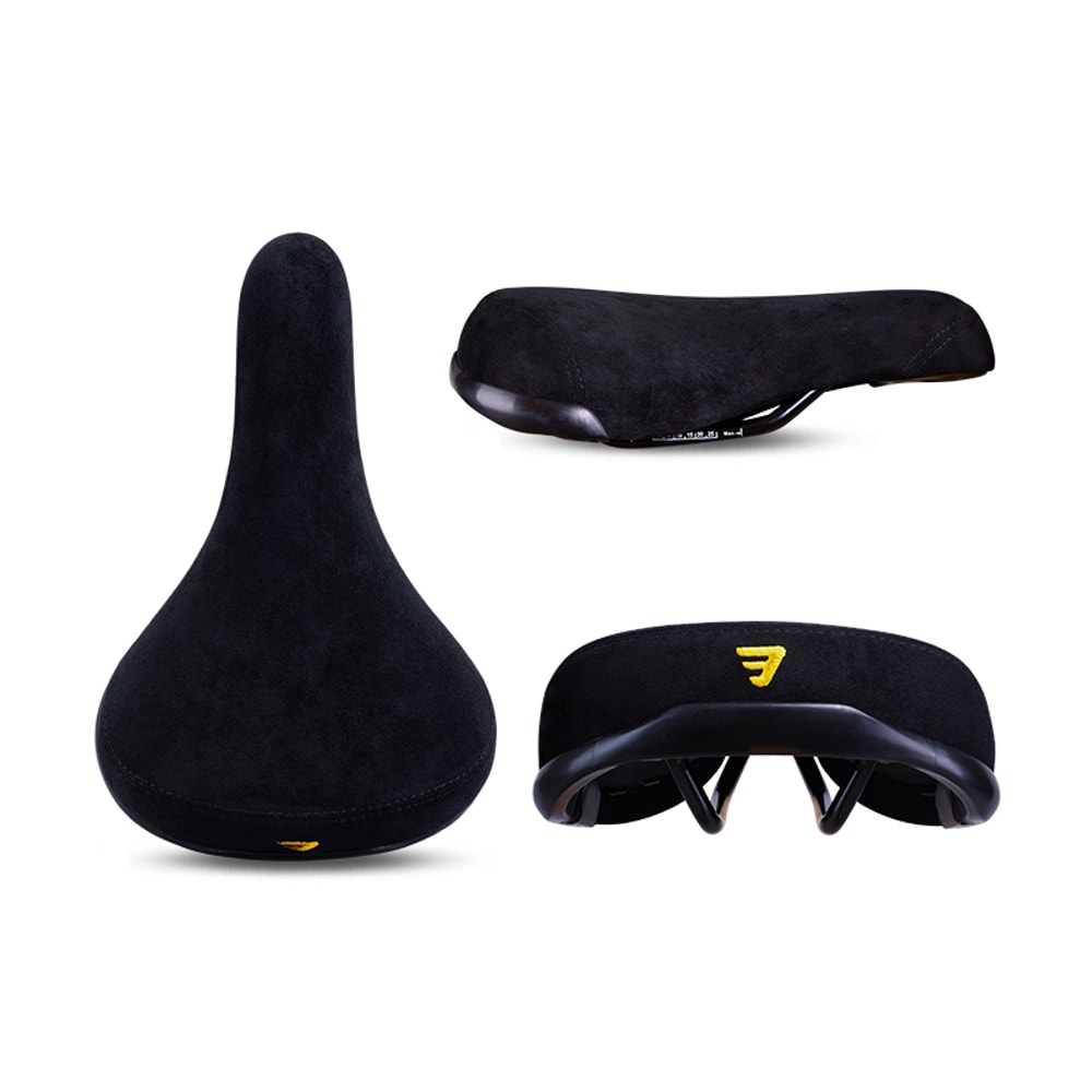 Premium Bicycle Saddle With Embroidered Logo Comfortable Rail Bike Seat 6