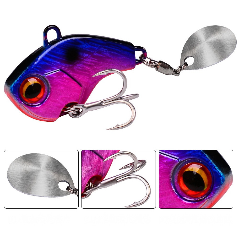 Rotating Metal Fishing Lure For Winter Ice Freshwater Fishing Spinner Bait 1
