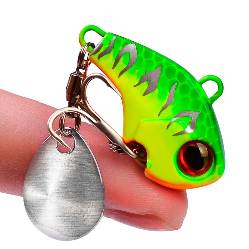 Rotating Metal Fishing Lure For Winter Ice Freshwater Fishing Spinner Bait 2