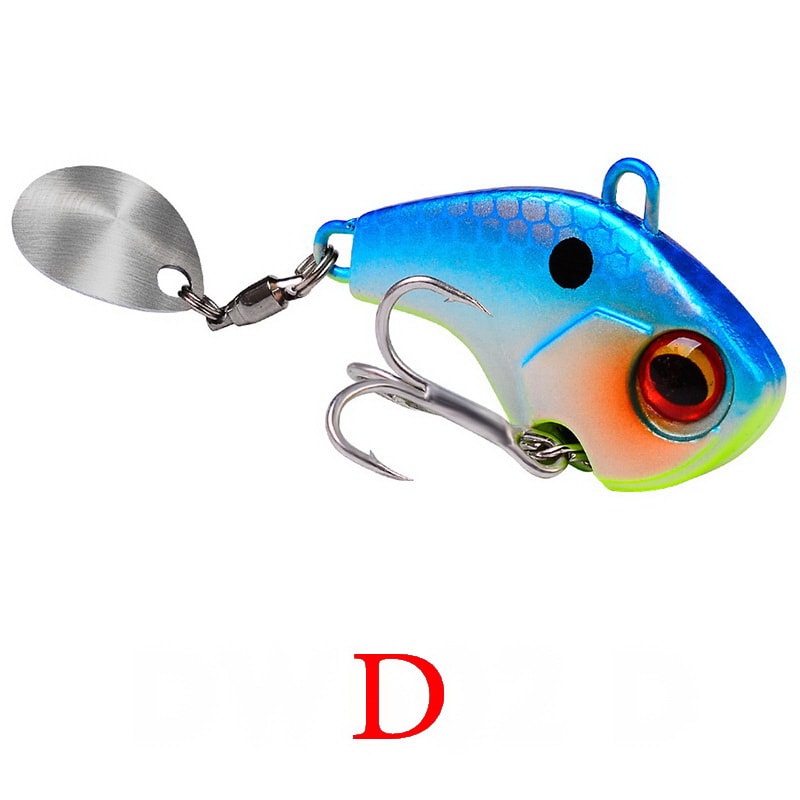 Rotating Metal Fishing Lure For Winter Ice Freshwater Fishing Spinner Bait 8