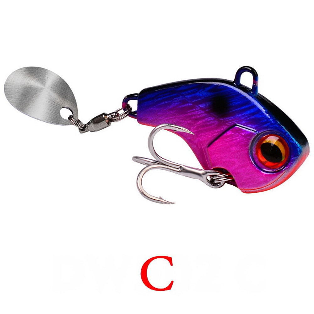 Rotating Metal Fishing Lure For Winter Ice Freshwater Fishing Spinner Bait 7