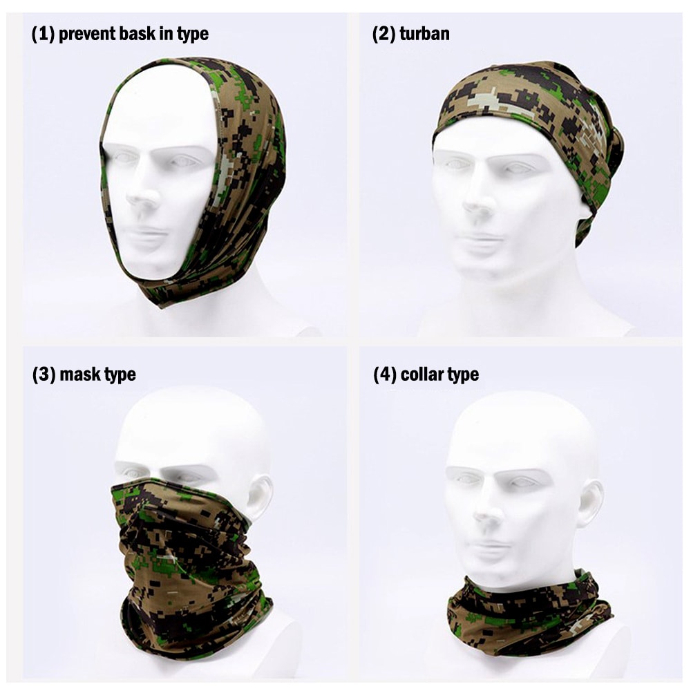 Outdoor Tactical Neck Gaiter Bandana For Hiking Cycling Fishing 2