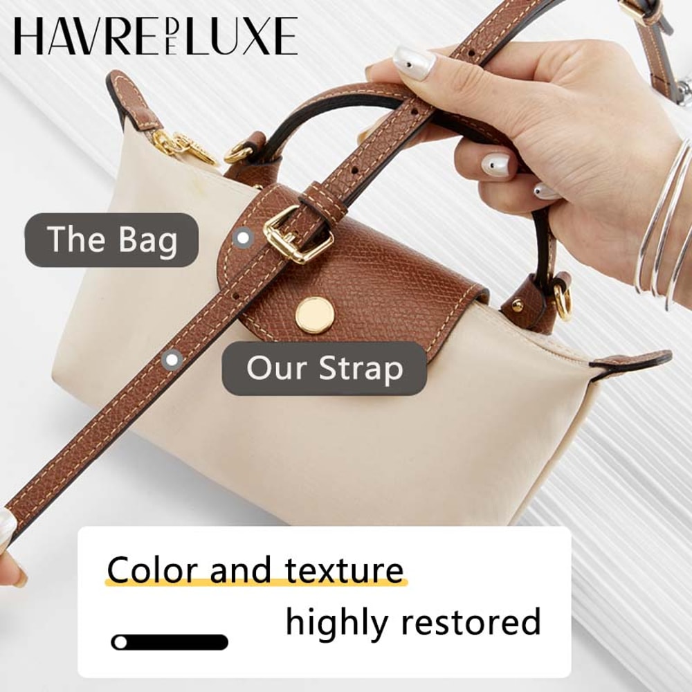 Premium Leather Crossbody Bag Strap For Longchamp Mini Bag Adjustable Shoulder Strap Replacement 2