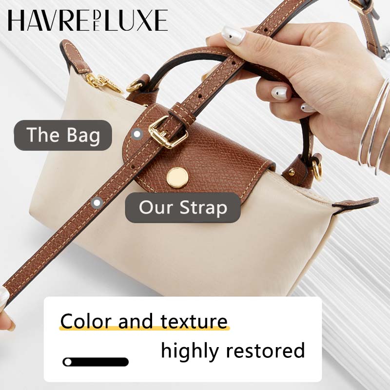 Premium Leather Crossbody Bag Strap For Longchamp Mini Bag Adjustable Shoulder Strap Replacement 2