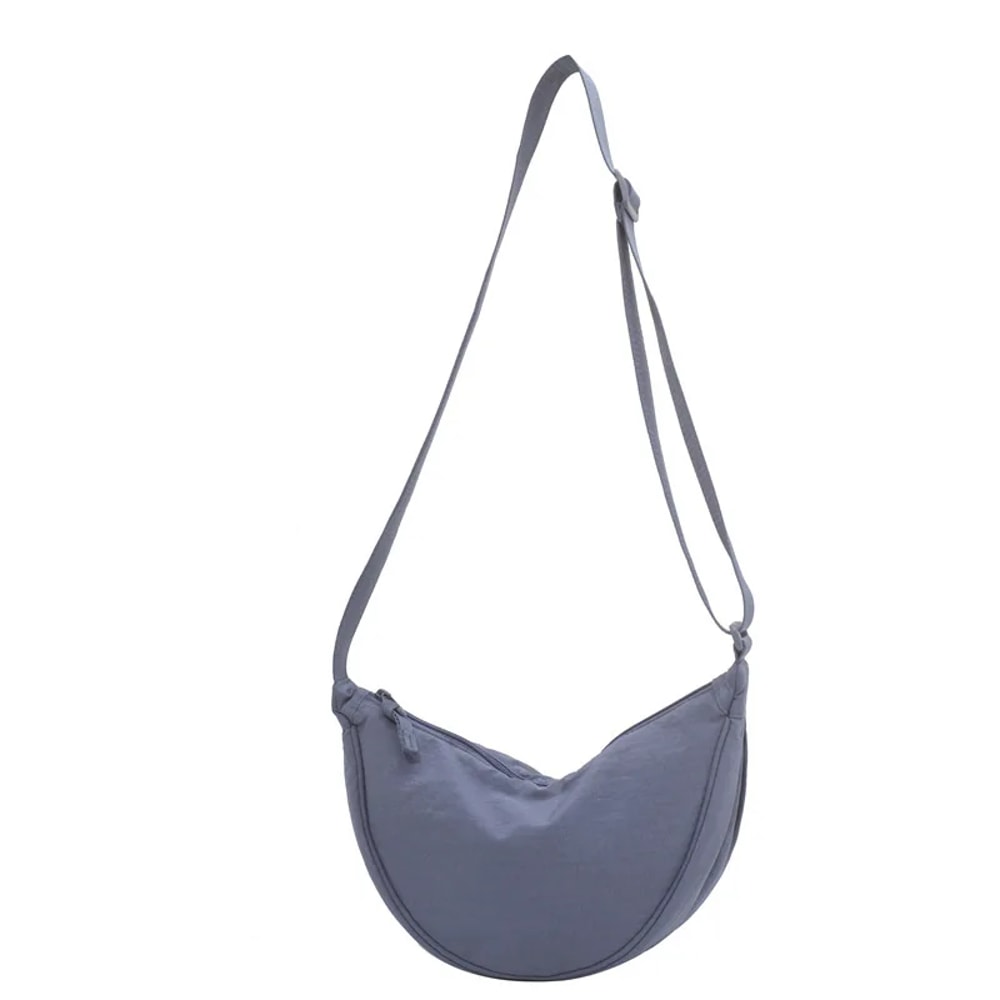 Casual Nylon Crossbody Bag For Women Lightweight Half Moon Shoulder Bag Travel Hobo Purse 6