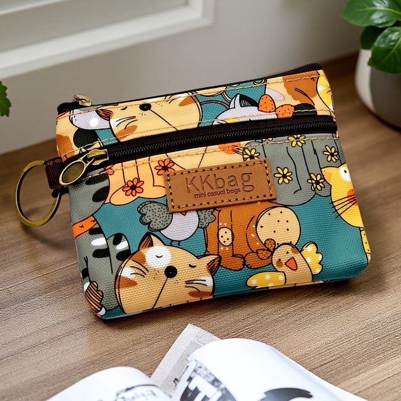 Cute Animal Coin Purse Mini Zipper Wallet Cartoon Kawaii Coin Pouch For Women And Students 0