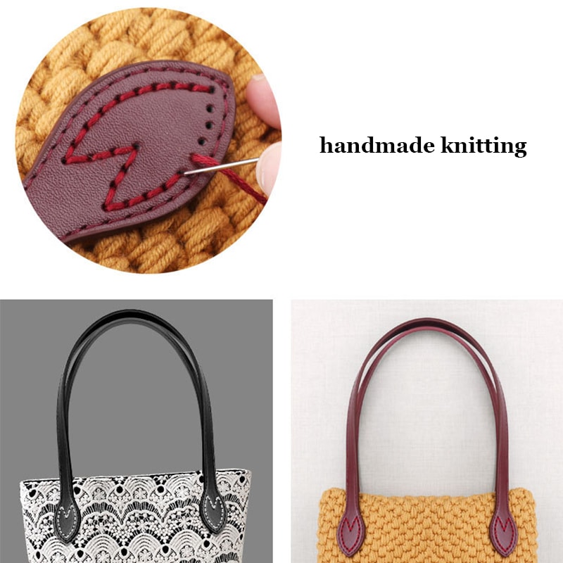 Elegant PU Leather Bag Strap Replacement Handles Set For Handbags DIY Craft And Shoulder Bag Repair 1