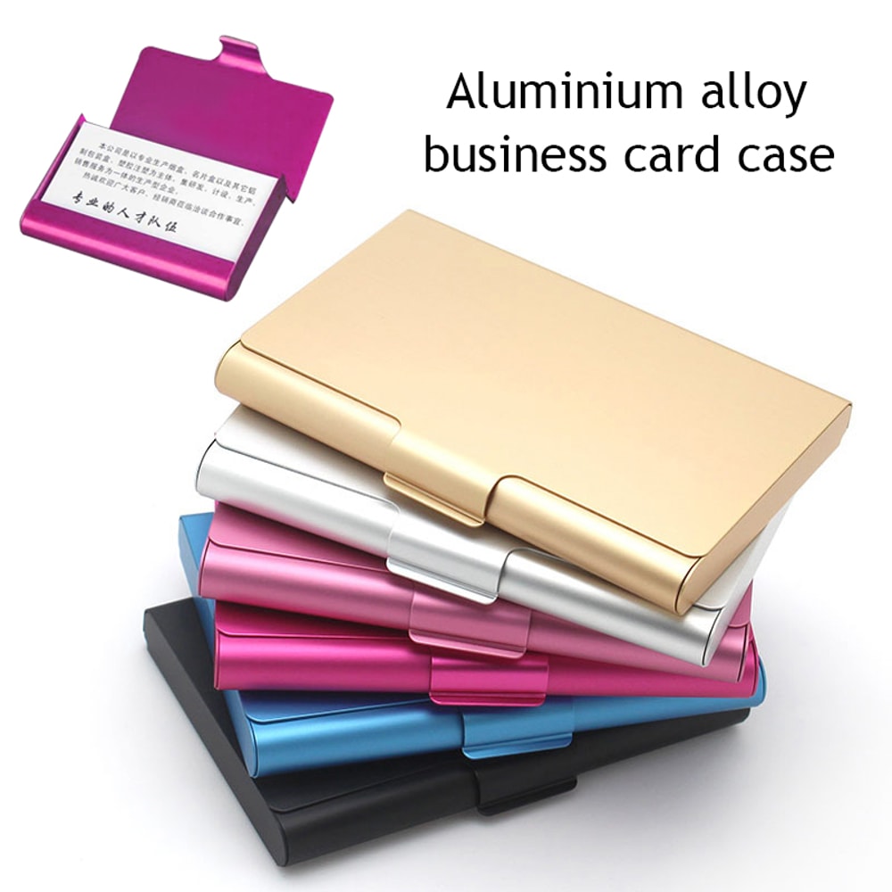 Slim Aluminum Business Card Holder Wallet For Credit Cards And Professional Card Storage 1