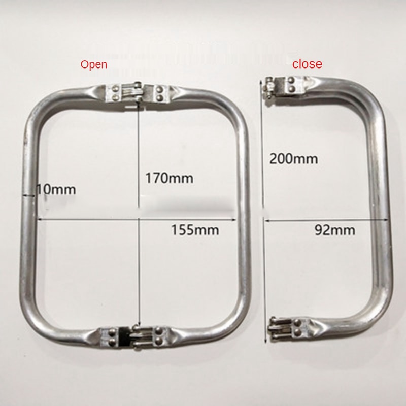 Metal Aluminum Tube Frame Bag Handle Perfect For Clutch Bag Parts Wallet And Doctor Purse Frames 3