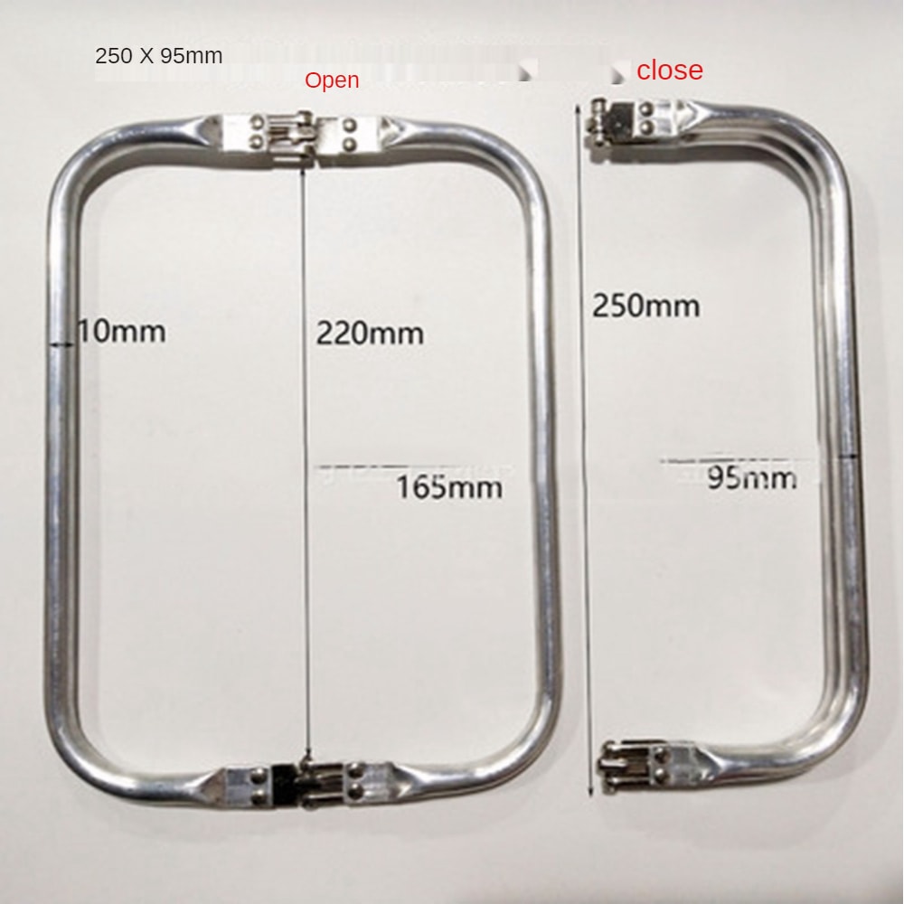 Metal Aluminum Tube Frame Bag Handle Perfect For Clutch Bag Parts Wallet And Doctor Purse Frames 5