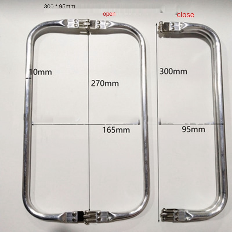 Metal Aluminum Tube Frame Bag Handle Perfect For Clutch Bag Parts Wallet And Doctor Purse Frames 6