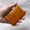 Leather Mini Coin Purse Handmade, Portable Cowhide Wallet for Keys & Coins, Retro Zippered Design