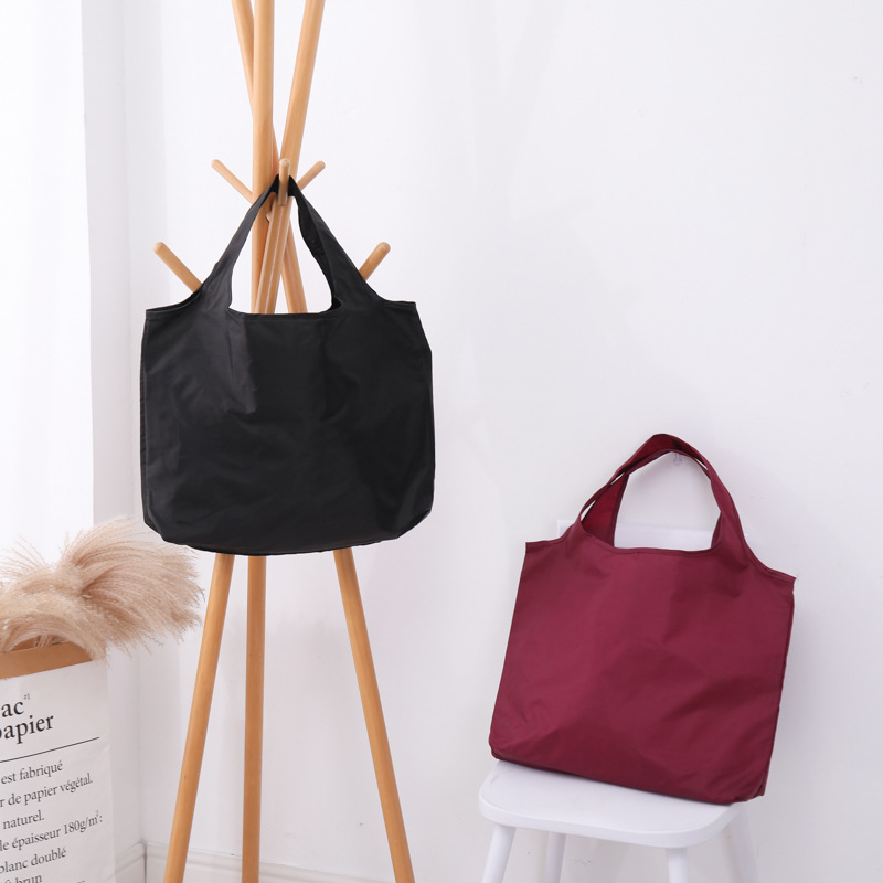 Reusable Eco-Friendly Folding Shopping Bag Portable Shoulder Handbag for Travel & Grocery