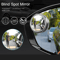 Adjustable Blind Spot Mirror for Cars Wide Angle Rearview Convex Mirrors for Safe Reversing