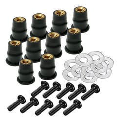 motorcycle windscreen bolts screws with metric rubber well nuts durable fasteners for secure windshield mounting