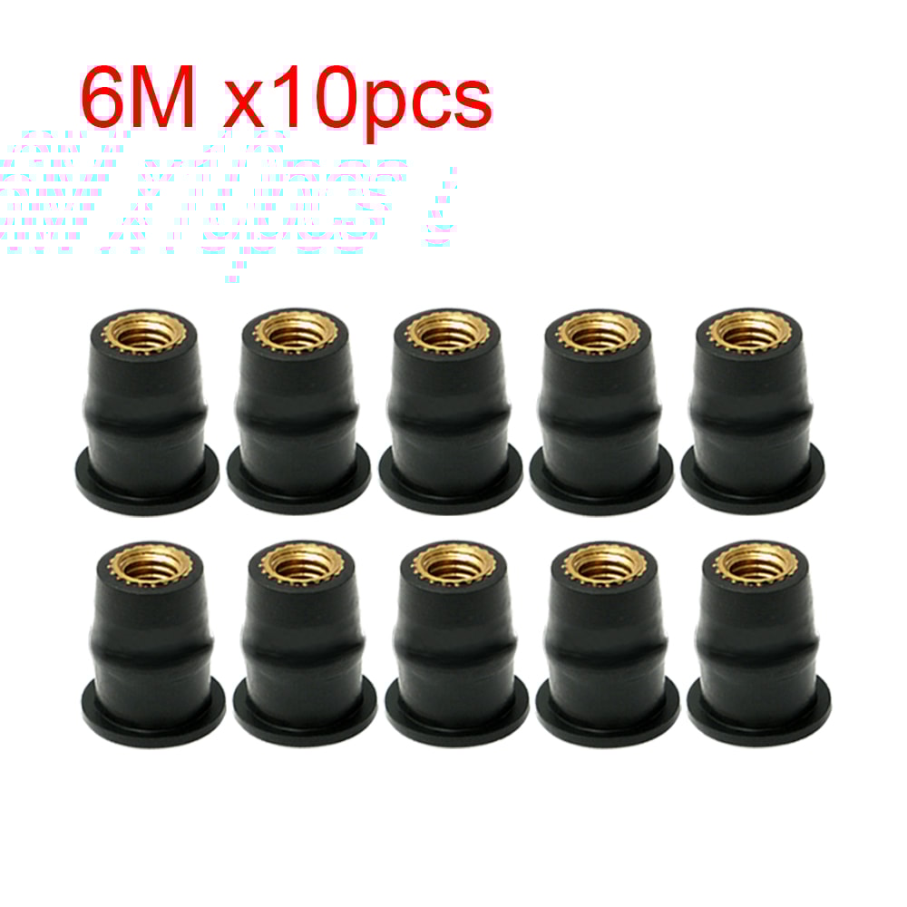 Motorcycle Windscreen Bolts Screws With Metric Rubber Well Nuts Durable Fasteners For Secure Windsh 7