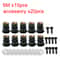 Motorcycle Windscreen Bolts Screws With Metric Rubber Well Nuts Durable Fasteners For Secure Windsh 8