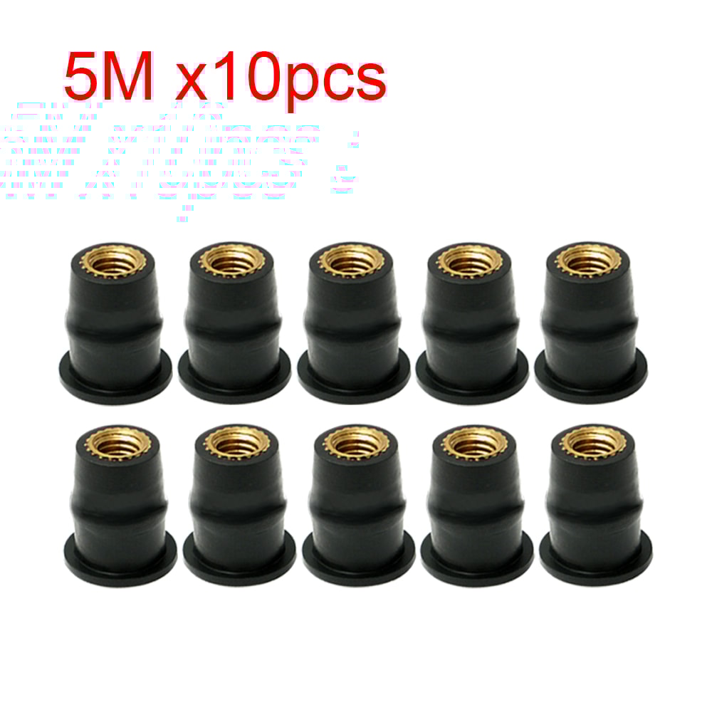 Motorcycle Windscreen Bolts Screws With Metric Rubber Well Nuts Durable Fasteners For Secure Windsh 5