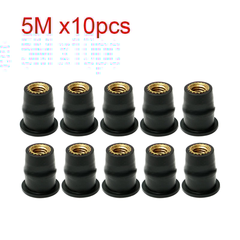 Motorcycle Windscreen Bolts Screws With Metric Rubber Well Nuts Durable Fasteners For Secure Windsh 5
