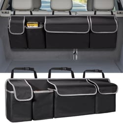 car trunk organizer for suv premium backseat hanging storage bag with pockets