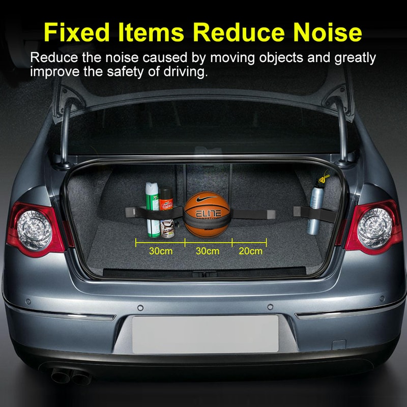 Universal Car Trunk Organizer Fixing Strap Belt for Secure Cargo Storage and Clutter Free Car Trunk