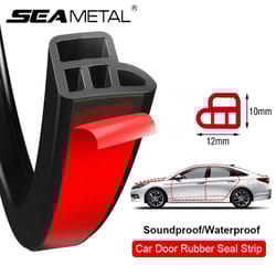 car door seal strip rubber double layer soundproof weatherproof protector for car door, hood, & trunk