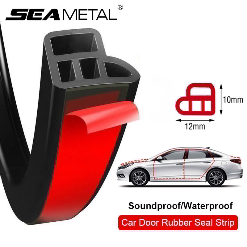 Car Door Seal Strip Rubber Double Layer Soundproof Weatherproof Protector For Car Door Hood Trunk 0