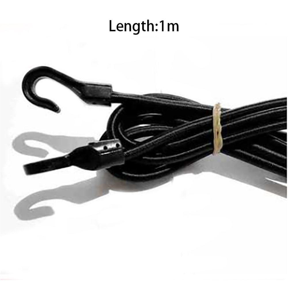 Heavy Duty Elastic Bungee Cord With Plastic Hooks Versatile Tie 4