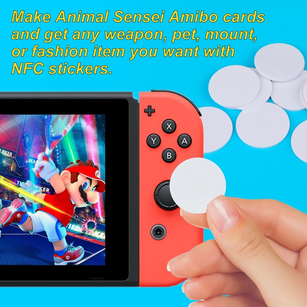 NFC Coin Adhesive Tags Waterproof PVC Bytes ISOIEC A Tag Set 0