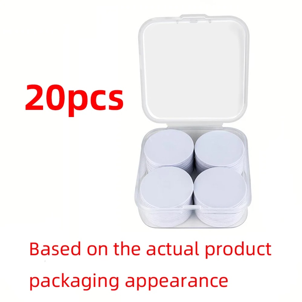 NFC Coin Adhesive Tags Waterproof PVC Bytes ISOIEC A Tag Set 5