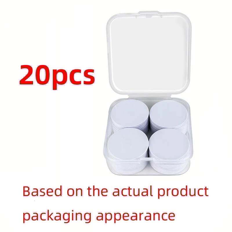 NFC Coin Adhesive Tags Waterproof PVC Bytes ISOIEC A Tag Set 5