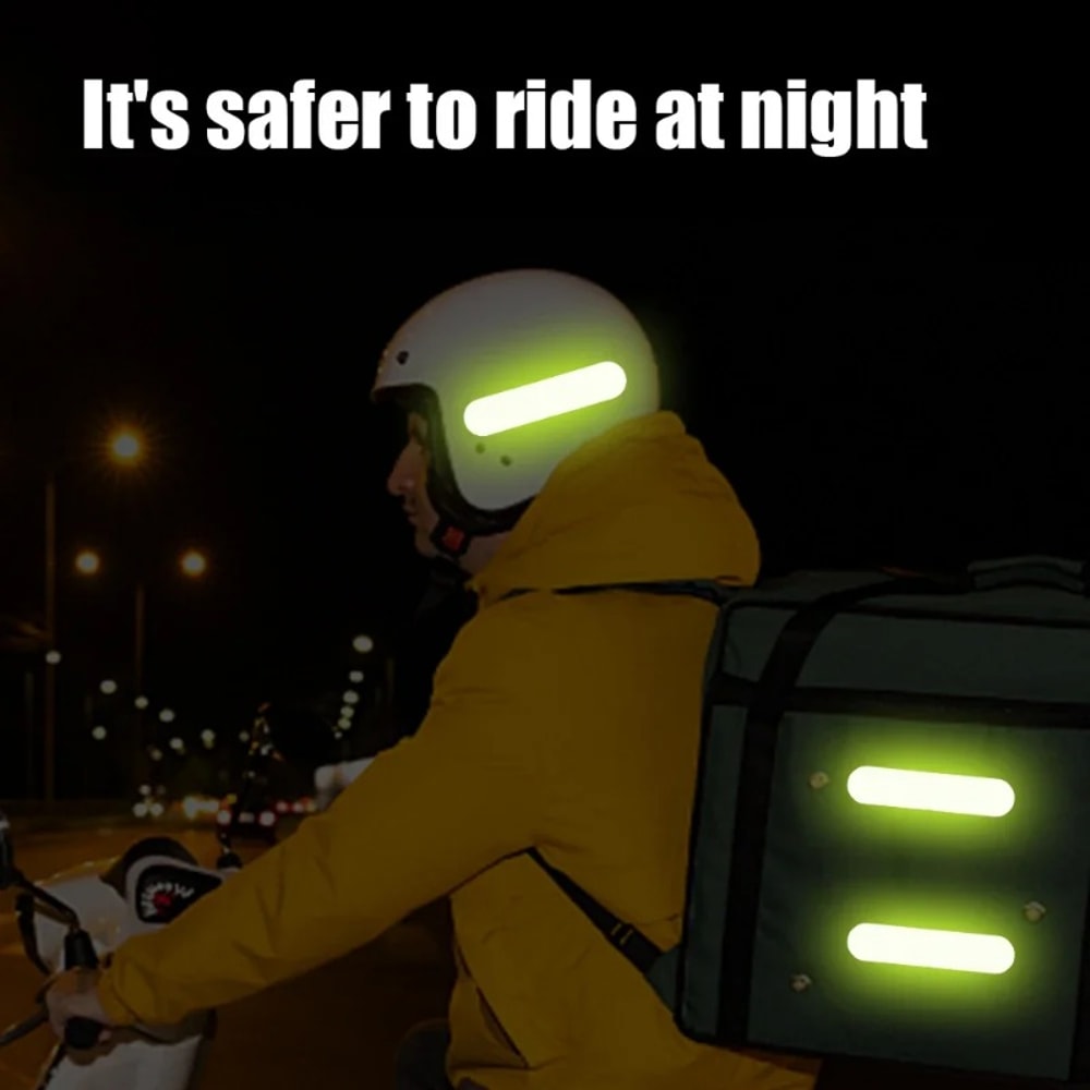 Reflective Safety Stickers For Helmet Waterproof HighVisibility Reflector Tape For Night Riding Wal