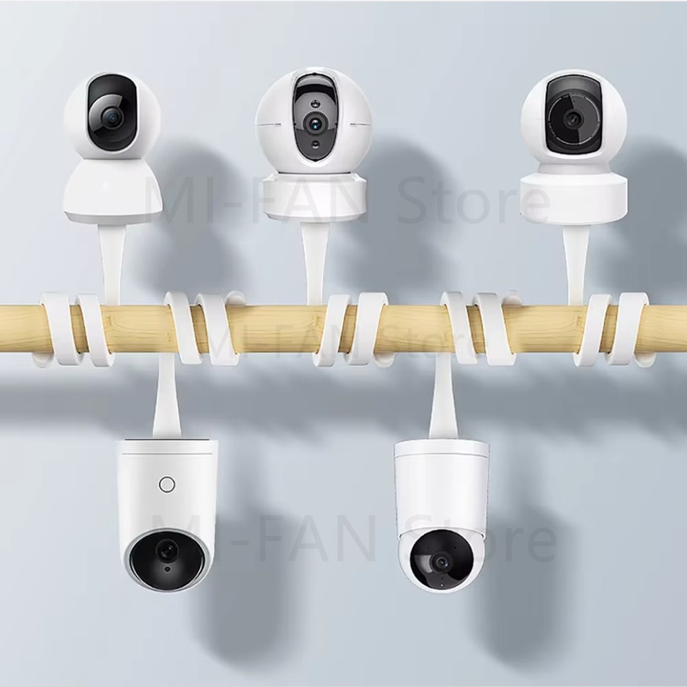 Flexible Baby Monitor Wall Mount Camera Holder Stand Adjustable, Hole-Free Crib Mount