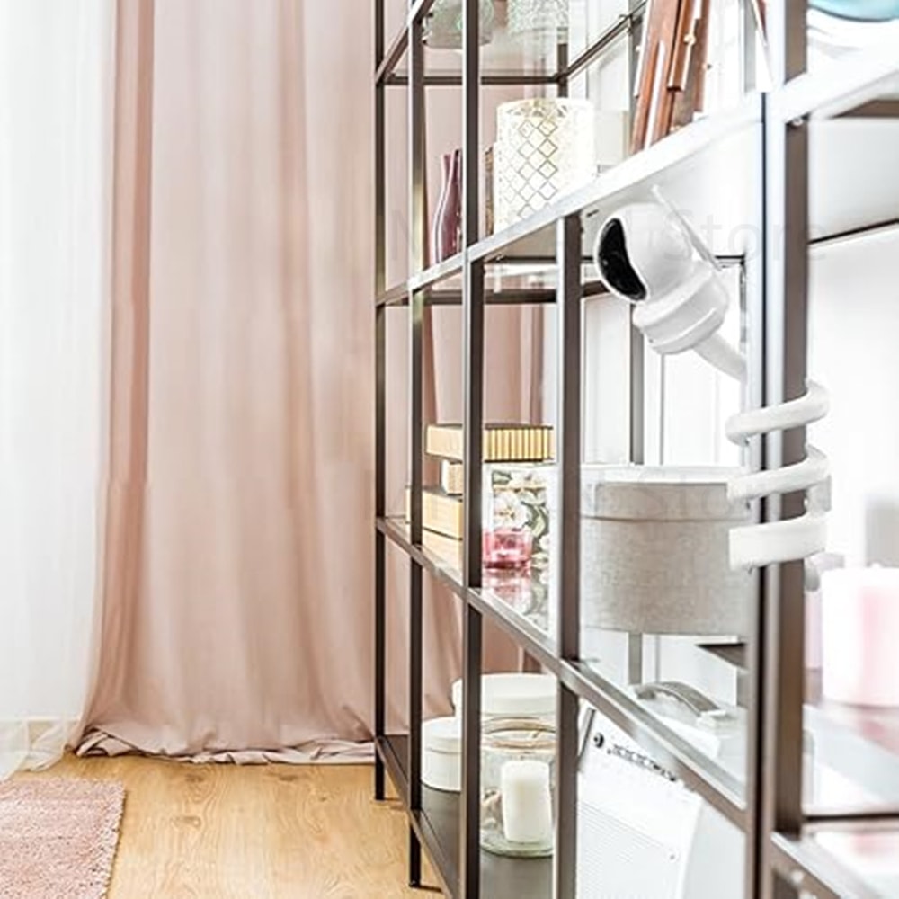 Flexible Baby Monitor Wall Mount Camera Holder Stand Adjustable, Hole-Free Crib Mount