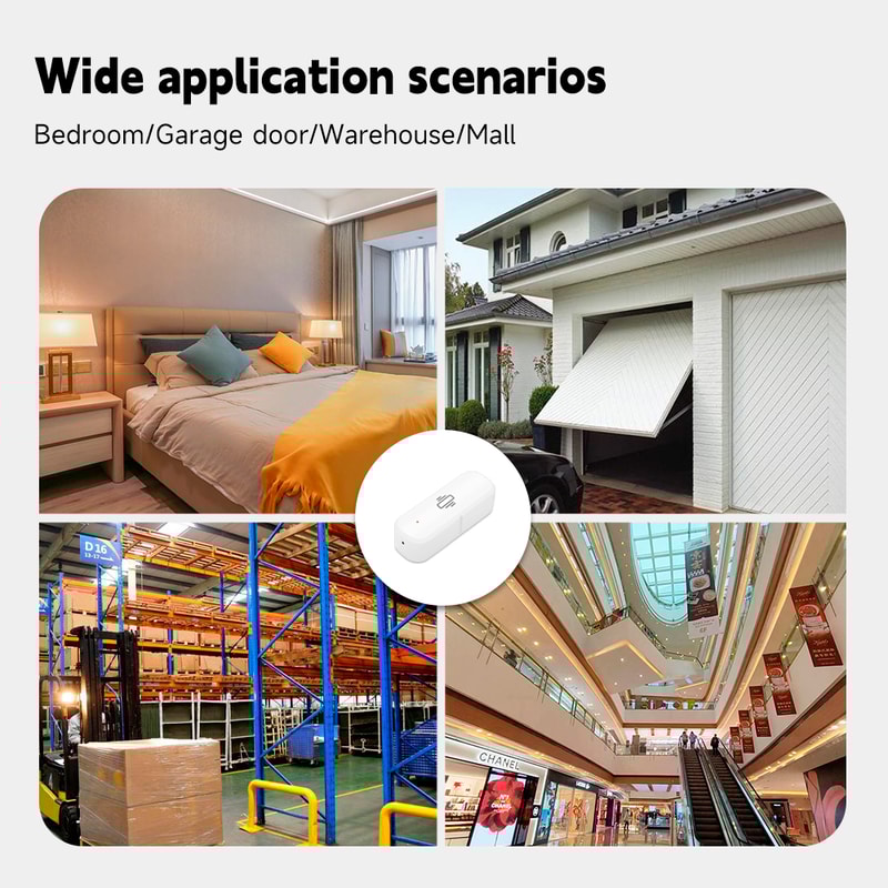 Smart Vibration Sensor WiFi Monitor AppControlled Security Protection With Motion Detection Shock 4