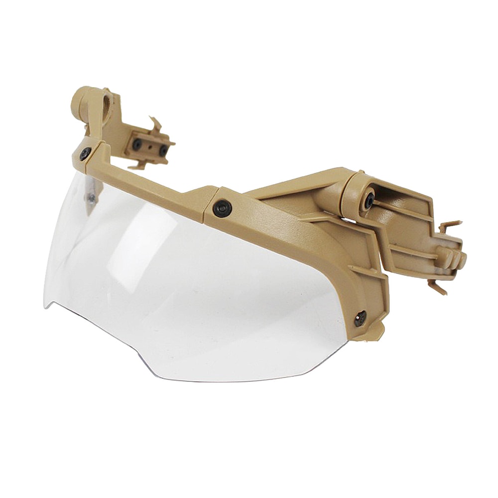 Adjustable Tactical Helmet With Detachable Goggles AntiFog AntiRiot CS Protective Gear For Militar 6