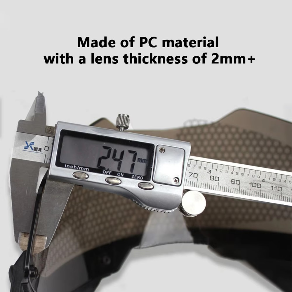 Adjustable Tactical Helmet With Detachable Goggles AntiFog AntiRiot CS Protective Gear For Militar 5