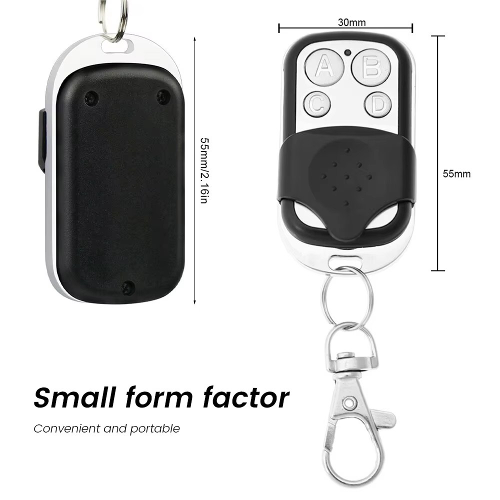 Remote Control Garage Door Opener Duplicator Learn Clone Rolling Code Car Key For Secure Access 4