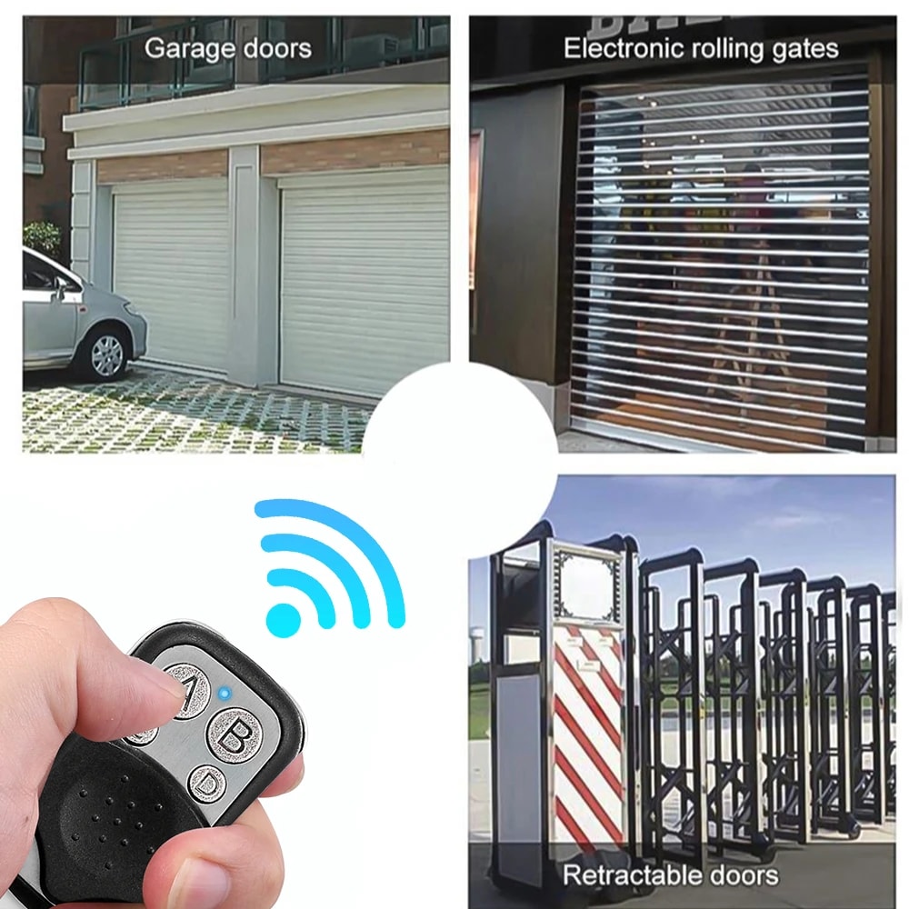 Remote Control Garage Door Opener Duplicator Learn Clone Rolling Code Car Key For Secure Access 3