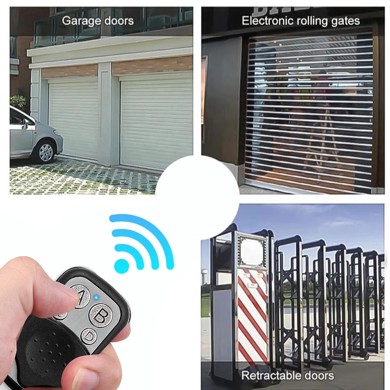 Remote Control Garage Door Opener Duplicator Learn Clone Rolling Code Car Key For Secure Access 3