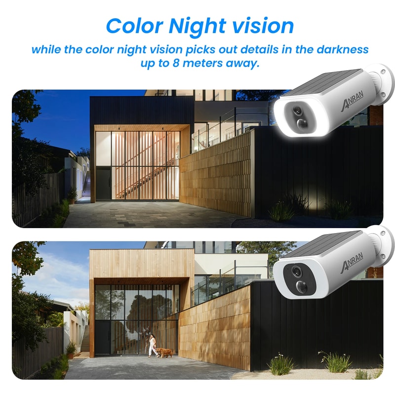 Wireless Solar Outdoor Security Camera With Night Vision Humanoid Detection 2