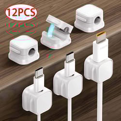 magnetic cable clip holder adhesive wire keeper for desk and office cable management