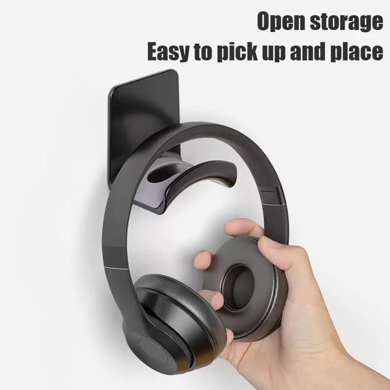 Universal Headphone Stand Wall Mount Hanger For Gaming Earphones Under Desk Holder Support 2